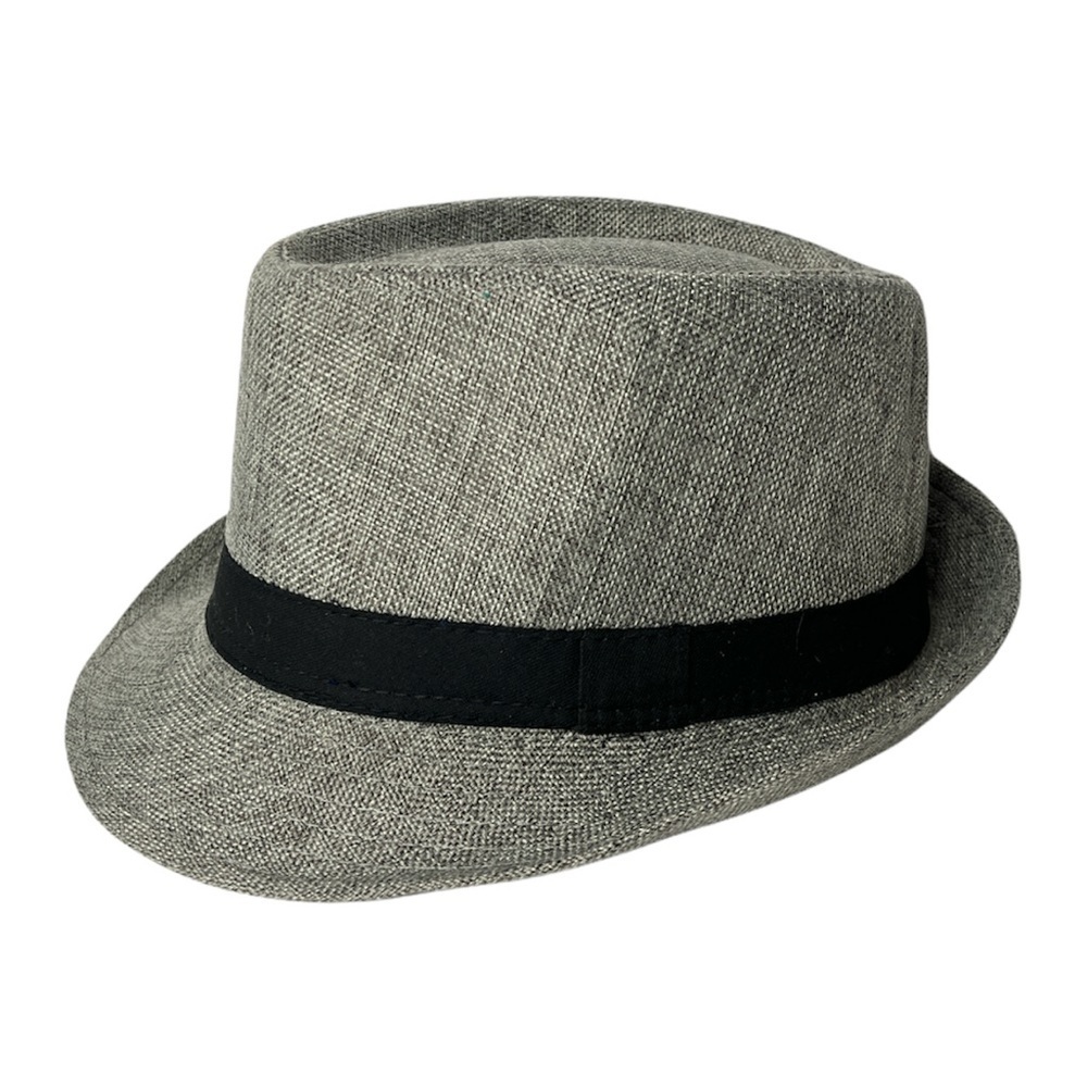 Columbino Gray Fedora Small Medium‎ Casual Polyester Unisex Hat